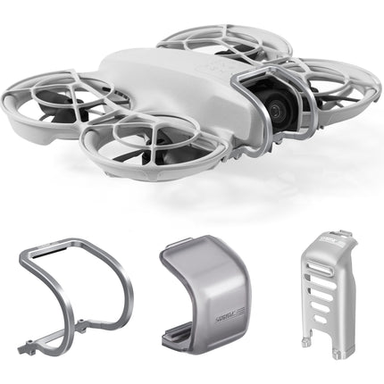 STARTRC 3-IN-1 DJI Neo aksesuāriem, Neo stabilizatora bufera aizsargs + stabilizatora pārsegs + nolaišanās iekārtas akumulatora aizsargs DJI Neo drona aizsardzībai