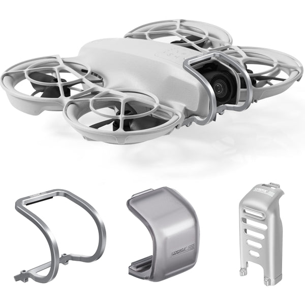 STARTRC 3-IN-1 DJI Neo aksesuāriem, Neo stabilizatora bufera aizsargs + stabilizatora pārsegs + nolaišanās iekārtas akumulatora aizsargs DJI Neo drona aizsardzībai