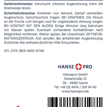 HANSE PRO citronskābe, 1 x 1000 g | Pulveris | Dabīgs mājsaimniecības līdzeklis | Augstas kvalitātes pārtikas kvalitātes produkts | Atkaļķotājs | Konservants