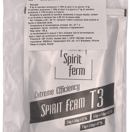 Spiritferm T3 rauga fermentācija