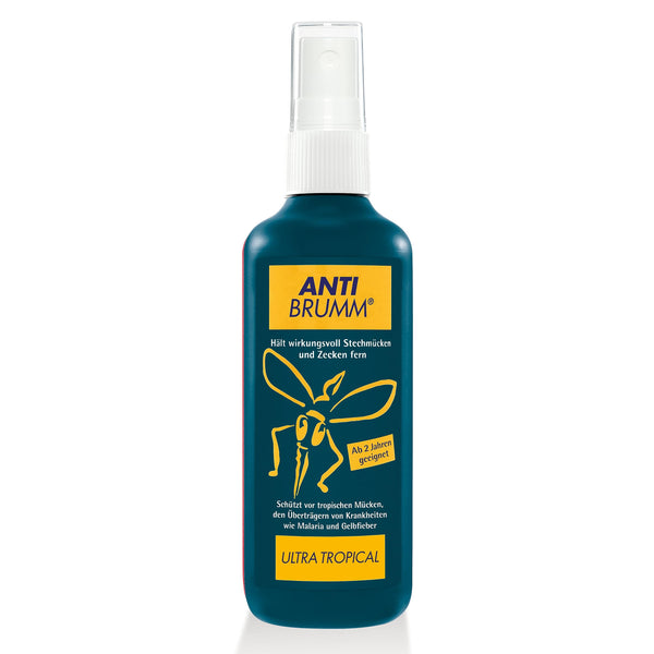 Anti Brumm® Ultra Tropical | Ļoti efektīvs odu aerosols pret tropiskajiem odiem | Aizsardzība pret odiem tālsatiksmes braucienos | Smidzinātājs-smidzinātājs, 150 ml