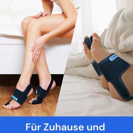 YOGAMEDIC Hallux valgus korekcijas komplekts - 2 pirkstu atdalītāji un 2 Hallux valgus šinas - 0% BPA pirkstu atdalītāja zolītes apaviem, āmurveida pirksta korekcija, pirkstu aizsardzības dienas un nakts pārsējs sievietēm un vīriešiem