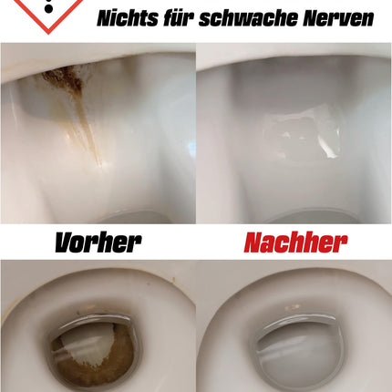 VEXIL® urīnakmeņu noņēmējs ĪPAŠI SPĒCĪGS - 1000 ml - bez piepūles noņem spītīgu urīnu un kaļķakmeni - Profesionāls tualetes tīrīšanas līdzeklis - bioloģiski noārdāms - Urīnakmeņu noņēmējs Ražots Vācijā