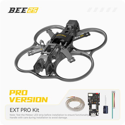 SpeedyBee Bee25 Pro 2,5 collu bezvadu Cinewhoop FPV drona rāmis – modulārs, triecienizturīgs, ieslēdz un lieto ar viedo Meteor LED, saderīgs ar DJI O3 Air Unit, O4 PRO un Link Vista