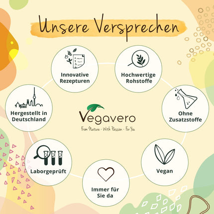 Gaba Vegavero® | Augsta deva | 1000 mg gamma aminosviestskābes vienā porcijā | Ar L-teanīnu un B6 vitamīnu | 120 vegānas kapsulas | Bez piedevām un laboratoriski pārbaudīts