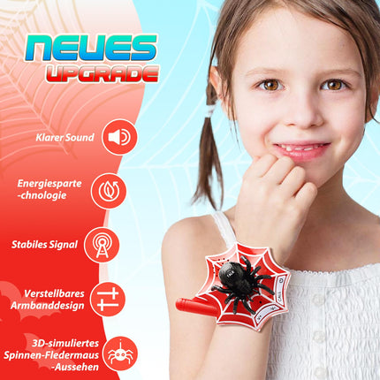Fygurso Walkie Talkie Kids, rācijas ar zirnekļa sikspārni 3, 4, 5, 6, 7, 8, 9, 10 gadus veciem zēniem un meitenēm, dāvanu rotaļlieta, 1 km sarunu diapazons āra spēlēm, kempingam, pārgājieniem