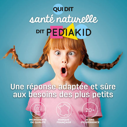PEDIAKID — Imunitātes košļājamās gumijas — Dabīga formula ar gardu aveņu garšu — Veicina normālu imūnsistēmas darbību — Atbalsta organisma aizsargspējas — 3 x 60 košļājamās gumijas