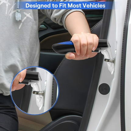 2PCS Einstiegshilfe Auto Griff, ELEPRUC Auto Türgriff für ältere Menschen, Auto Assistent Support, Griff Ausstiegshilfe Gut, Auto Stützgriff Multifunktionsgriff Autotür Verriegelung Griff für Senioren