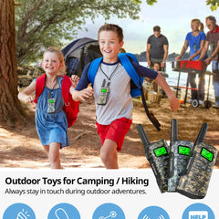 Inspireyes Walkie Talkie Kids uzlādējama rācija, 48 stundu darba laiks, 8 kanālu divvirzienu radio, dāvanas zēniem un meitenēm, pārgājieni un kempings brīvā dabā, 3–12 gadus veca rotaļlieta