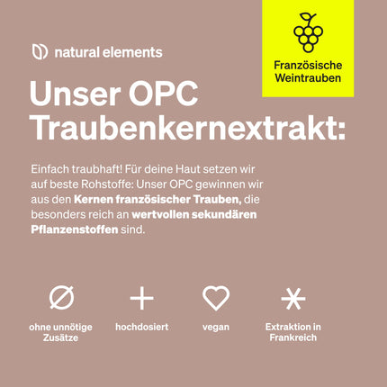 OPC vīnogu kauliņu ekstrakts - 240 lielas devas kapsulas 8 mēnešiem - Tīrs OPC no Eiropas vīnogām - Vegāns, pārbaudīts Vācijas laboratorijās