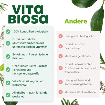 Vita Biosa Bioloģiskie garšaugi, svaigā un skābā versija, 1 l
