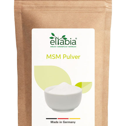 MSM pulveris 1000g | 99,9% tīra organiskā sēra | Augstākās kvalitātes metilsulfonilmetāns bez piedevām | Vegāns