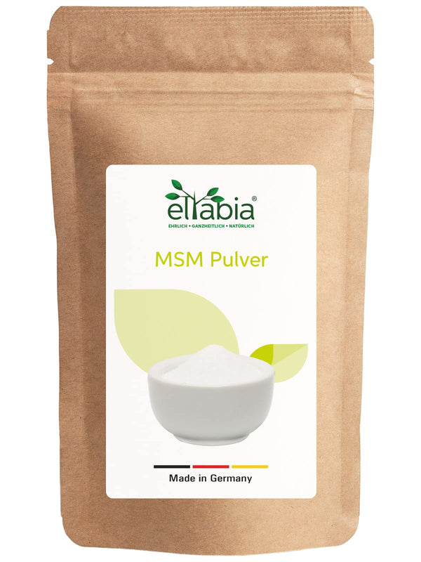 MSM pulveris 1000g | 99,9% tīra organiskā sēra | Augstākās kvalitātes metilsulfonilmetāns bez piedevām | Vegāns