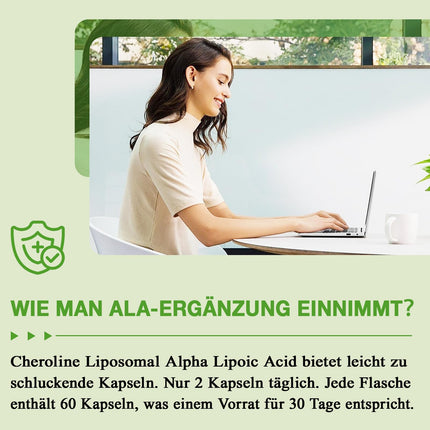 Liposomālās alfa lipoīnskābes mīkstās kapsulas 1500 mg vienā porcijā, ar acetil-L-karnitīnu 900 mg, ubikinolu 100 mg un E vitamīnu 15 mg, 4-in-1 formula (60 kapletas (1 iepakojums))