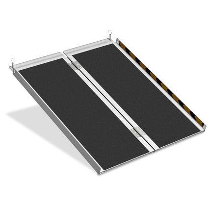 Izrielar salokāma ratiņkrēslu rampa 91 cm, ratiņkrēslu rampa, alumīnija ratiņkrēslu rampa, neslīdoša ratiņkrēslu rampa, mobilās piekļuves sliedes celtspēja līdz 270 kg, saliekama rampa kāpnēm, pakāpieniem, barjerām