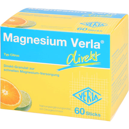 Verla-Pharm Arzneimittel GmbH &amp; Co. KG Magnesium Verla Direct Citrus Direct granulas, 60 paciņas