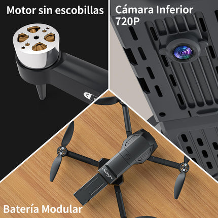 S508 drons ar 720P HD kameru, 90° regulējamu objektīvu, salokāms FPV drons pieaugušajiem un iesācējiem, WiFi lietotne, 3D apgriešana, automātiska noturēšana, optiskā plūsmas pozicionēšana, ceļa punktu lidojums