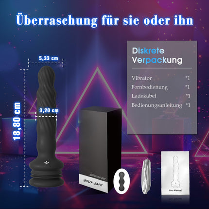 Anālā aizbāžņa seksa rotaļlieta vīriešiem un sievietēm, rotējošs vibrējošs prostatas stimulācijas vīriešu piesūceknis ar tālvadības pulti, YAWNSHE anālais dildo vibrators, anālie vibratori vīriešiem, seksa rotaļlietas