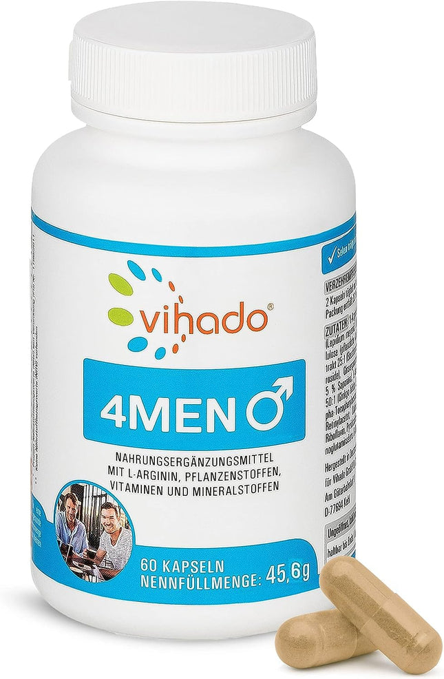 Vihado 4Men kapsulas – uztura bagātinātājs īpaši vīriešiem – 60 kapsulas