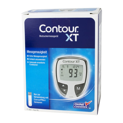 Bayer Vital GmbH XT komplekts asins glikozes mērītājam mg/dl, 1 gab., 1 gab. (1 iepakojums)