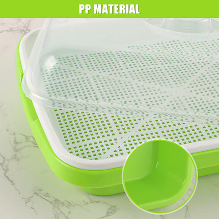 CYEER 8 dīgšanas paplāšu iepakojums, 34x25x11 cm kressalātu sēklu paplātes, mikrozaļumu sēklu paplātes, dīgšanas paplāte, dīgšanas komplekts mung pupiņu, lucernas, kviešu dīgstu audzēšanai