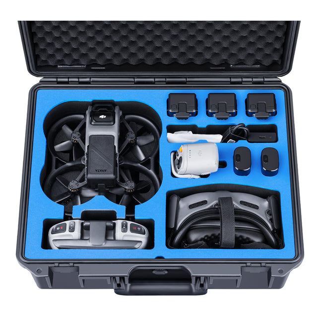 Lykus Titan AT110 ūdensnecaurlaidīgs pārnēsāšanas futrālis DJI Avata, Goggles 2 un FPV tālvadības pultij, atbalsta līdz 9 Avata baterijām un 3 Goggles baterijām [TIKAI futrālis]