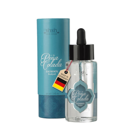 Magic Oil Original Dildofee SINSIN - sildoša eļļa - augļu un skūpstāma - ražota Vācijā (Pina Colada)