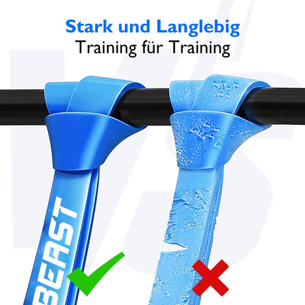 FitBeast pretestības joslu komplekts, 5 līmeņu pievilkšanās lentes spēka treniņiem, CrossFit, Powerlifting, muskuļu veidošanai, mājas treniņiem, mobilitātei, stiepšanās vingrinājumiem (gaismas spektrs 5-170 mārciņas)