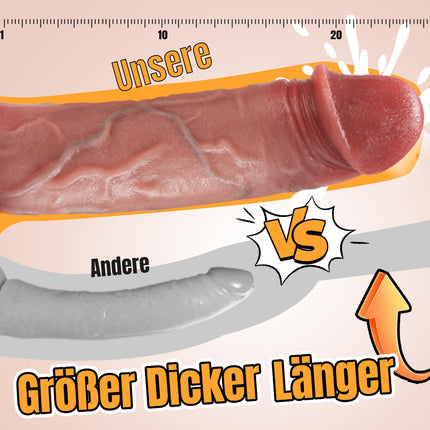 PRONFANS 27,5 cm reālistisks dildo, klasisks dildo ar spēcīgu piesūcekni, seksa rotaļlieta, anālais dildo, ideāls īstām vēnām un paceltiem sēkliniekiem, īsta dzimumlocekļa replika, seksa rotaļlieta