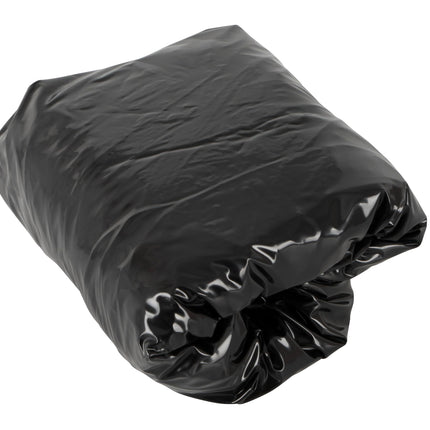 Fetish Collection PVC palags ar gumiju - spīdīga vinila palags sievietēm un vīriešiem, mitrs izskats, mitras spēles gultā, melns