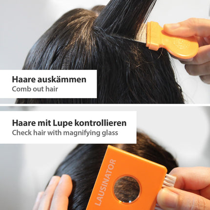 Oriģinālā metāla 3-in-1 ķemme Lausinator utu ķemme, īpaši smalka – bērniem un pieaugušajiem