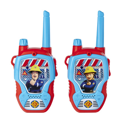 Dickie Toys – Ugunsdzēsēja Sema rācijas – 2 rācijas, īpaši paredzētas bērniem no 4 gadu vecuma, darbības rādiuss līdz 100 m, rotaļu rācijas, sarkanas