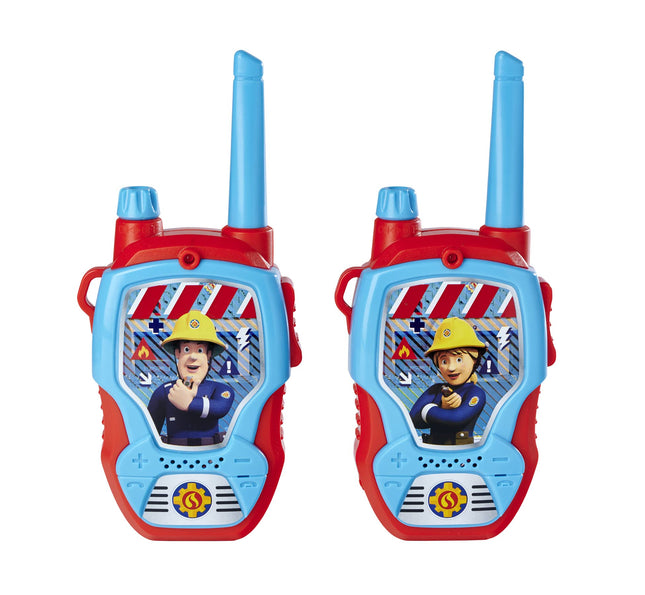 Dickie Toys – Ugunsdzēsēja Sema rācijas – 2 rācijas, īpaši paredzētas bērniem no 4 gadu vecuma, darbības rādiuss līdz 100 m, rotaļu rācijas, sarkanas