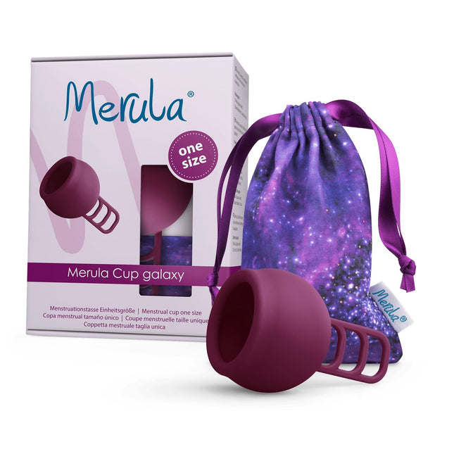 Merula Cup galaxy (violeta) - Viena izmēra menstruālā piltuve no medicīniskā silikona
