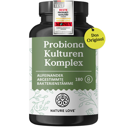 Probiona komplekss – perfekti saskaņoti baktēriju celmi – 300 miljardi KVV/g – zarnās šķīstošs apvalks un vegāns – ar laktobacilām un bifidobaktērijām, liela deva 20 miljardi KVV/dienā, 3 mēneši