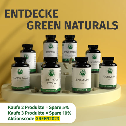 Rhodiola Rosea kapsulas — augsta deva: 500 mg vienā kapsulā ar 3% rozavīniem un 1% salidrosīdu — 4 mēnešu krājumi (120 kapsulas) — Rhodiola Rosea — aptiekas kvalitāte — Green Naturals®
