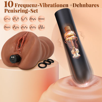 Masturbācija vīriešiem Masturbators Kabatas Pakaļas Seksa Rotaļlieta Vīriešiem, Kabatas Pakaļa Liela Seksa Rotaļlieta Pāriem, Elektriska 3D Maksts Klitora Ar Dzimumlocekļa Gredzenu Mini Vibrators Seksa Rotaļlietu Komplekts