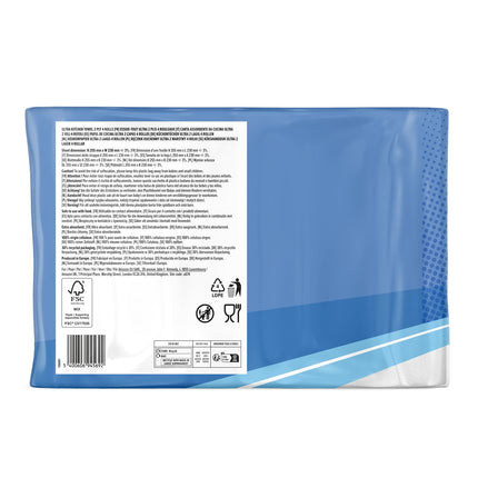 Amazon ULTRA virtuves dvieļi, īpaši uzsūcoši, 4 ruļļi (4 ruļļi, 1 iepakojums), 45 loksnes rullī, izspiežami un atkārtoti lietojami, FSC sertificēti