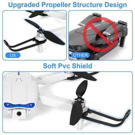Drons ar 1080P HD kameru bērniem, WiFi FPV drons iesācējiem, RC kvadrokopters ar 2 baterijām, gravitācijas sensors, 3D apgriešanas režīms, pacelšanās/nosēšanās ar vienu pogu, augstuma noturēšanas režīms, bezgalvas režīms