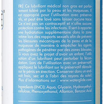 EIS Waterglide Feel lubrikants, uz ūdens bāzes veidots lubrikants ar ilgstošu iedarbību, intīms gels reālistiskām sajūtām, caurspīdīgs, 300 ml