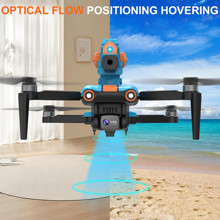 OBEST drons ar 1080P regulējamu kameru, bezkontaktu RC saliekamais drons ar šaušanas torni, FPV WIFI kvadrokopters, optiskās plūsmas pozicionēšana, mini drons bērniem iesācējiem