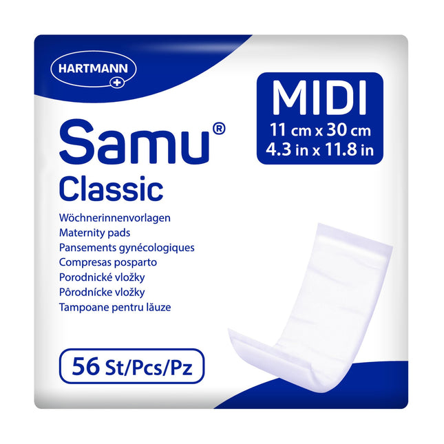 Samu Classic Midi pēcdzemdību ieliktņi. Pēcdzemdību ieliktņu ieliktņi 1x56 gab.