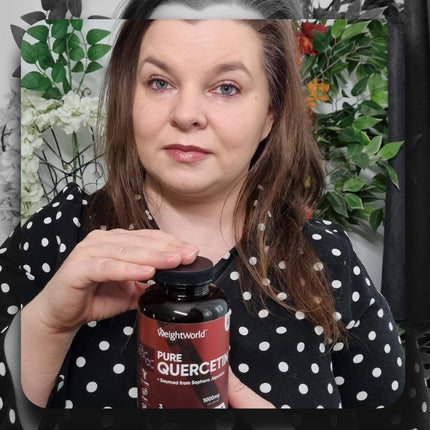 Tīrs kvercetīns 1000 mg vienā porcijā - 180 vegānas kapsulas - 3 mēnešu krājumi - No Saphora Japonica - Nesatur magnija stearātu, bez glutēna un atbilst GMP - WeightWorld