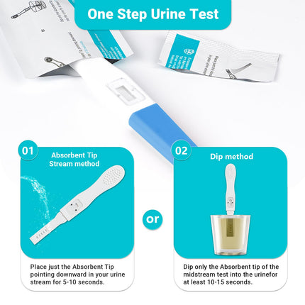 EUROPAPA® grūtniecības 1/2/3/4-PACK, agrīna grūtniecības tests, precizitāte virs 99%, jutība 25 mlU/ml, ātra noteikšana 5 minūtēs, hCG pašpārbaude