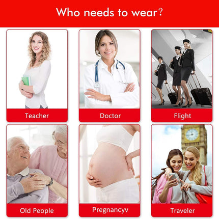 YISEMEYA 2 pāru medicīniskās kompresijas zeķes sievietēm, garas, 20-30 mmHg atbalsta zeķes sievietēm, necaurspīdīgas pirkstu aptinuma kompresijas zeķubikses sievietēm, lielisks atbalsts varikozām vēnām, tūska