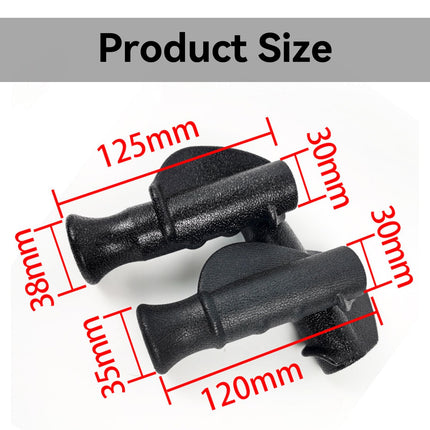 2 rollatoru rokturu komplekts, ergonomisku rokturu rollatoru rezerves daļas, 2,2 cm staiguļu rokturi rollatoru ratiņkrēslam, rollatoru piederumi vecāka gadagājuma cilvēkiem un ievainotajiem (12 cm, labais un kreisais).