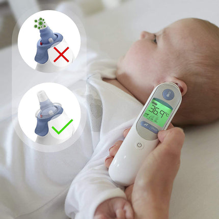 100 Braun drudža termometra aizsargvāciņu iepakojums, Braun drudža termometrs ausīm, ausu termometra rezerves aizsargvāciņi visiem Braun modeļu ausu termometriem un cita veida digitālajiem termometriem
