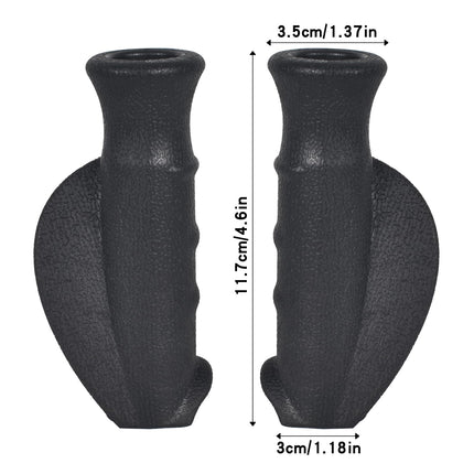 Colexy 2 Comfort rollatora rokturu iepakojums, ergonomiskas formas, gumijas rokturi, rollatora rokturis, rollatora turētājs, labais un kreisais, rokturis mobilitātes palīglīdzeklim, φ 22 mm (melns)