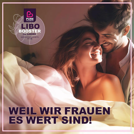 Pure Passion® Libo Booster Woman - Tūlītēja iedarbība - Kapsulas sievietēm - Augsta deva ar maka, cinku un L-arginīnu - Bez mākslīgām piedevām - Sabalansētam un apzinātam dzīvesveidam