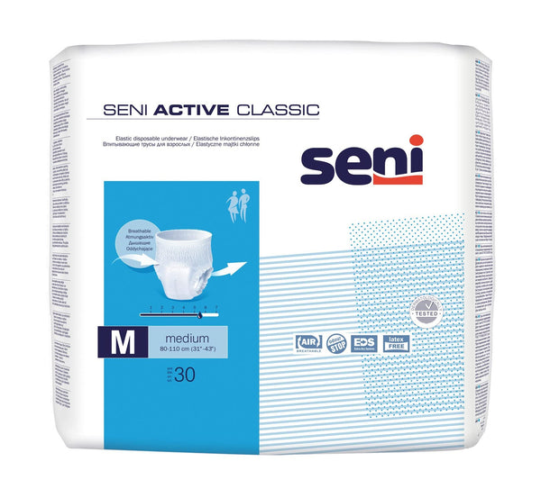 SENI Active Classic vienreizējās lietošanas urīna nesaturēšanas biksītes M